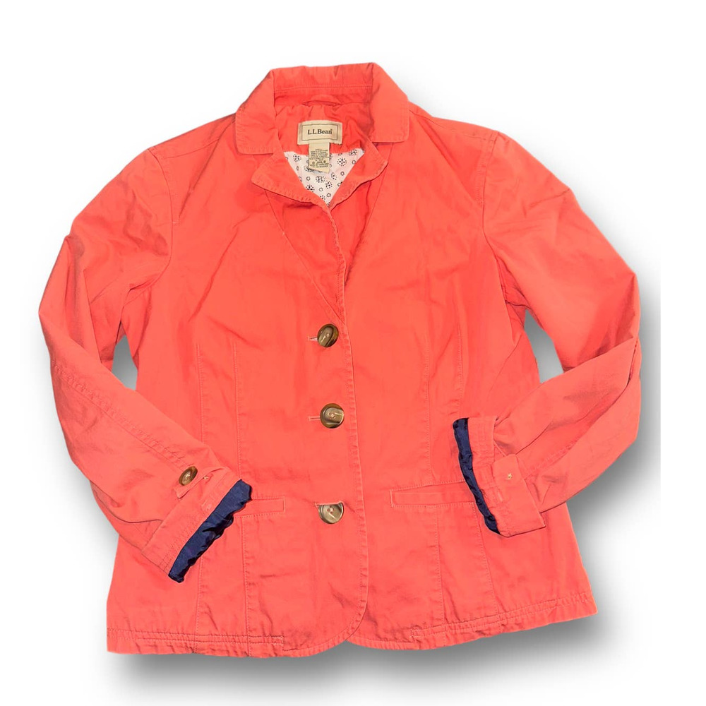 L.L. Bean Women's Blazer‎ (Salmon Pink) Size 8 REG